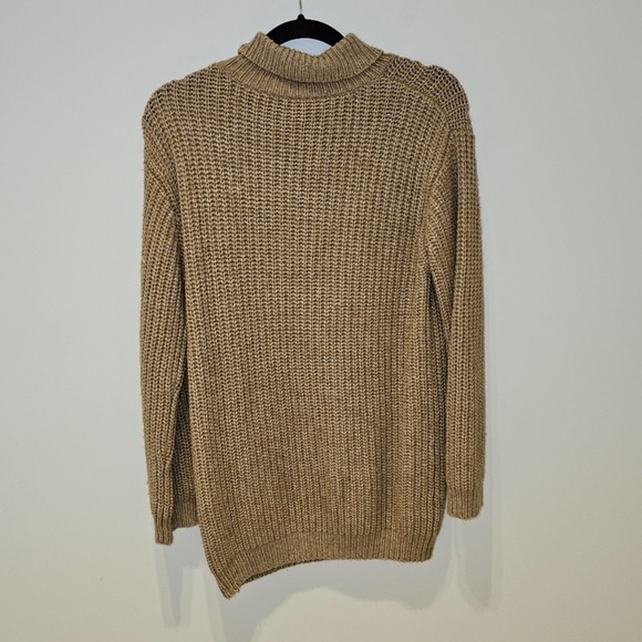 TNA Golden Alpaca Wool Chunky Turtleneck Sweater XS - Picture 6 of 8
